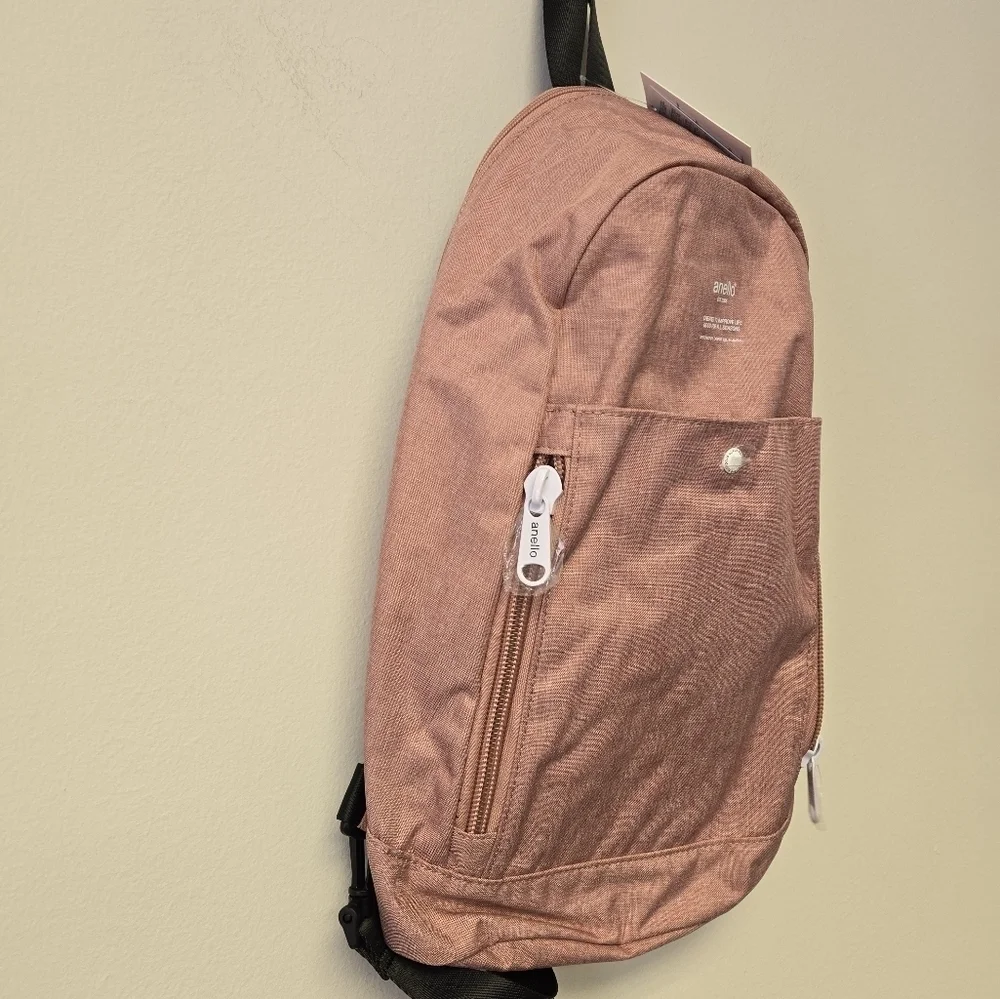 Anello One Shoulder Backpack Pink
